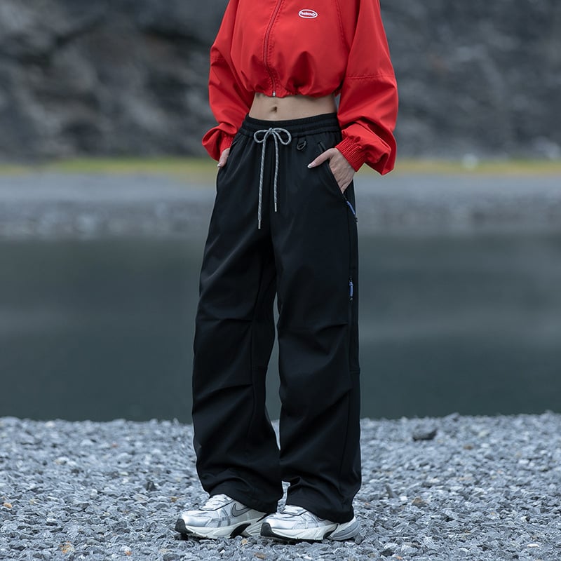 Jack Chuan Yang Kültéri túranadrág – gyorsan száradó, légáteresztő, szélálló, lazán szabott, kötőfűzővel záródó