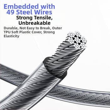 Qianrui Automatikusan visszahúzódó TPU + acélhuzalos anti-vesztés horgászbothoz, ötvözet kettős csattal