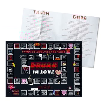 Pároknak készült társasjáték randevú estére – Kreatív felnőtt parti játék (Márka: Yungu; Típus: társasjáték; Csomagolás: színes doboz; Kategória: sakk-stílusú játék)