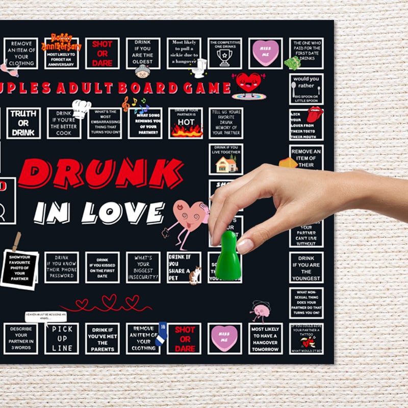 Pároknak készült társasjáték randevú estére – Kreatív felnőtt parti játék (Márka: Yungu; Típus: társasjáték; Csomagolás: színes doboz; Kategória: sakk-stílusú játék)