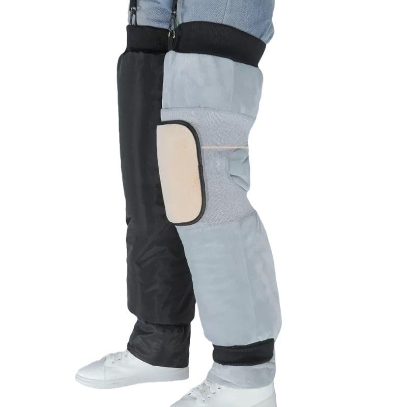 Elektronikus járművek térdvédői – téli modell szélvédett, vízálló, fagytűrő és meleg; vastagított kivitel; kerékpározás, kiszállítás és motorozás céljára; felnőttek, 2025 tavasza