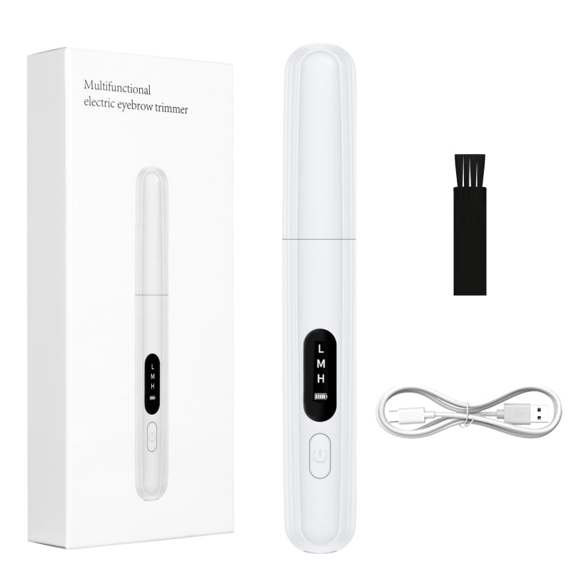 Női elektromos szemöldökvágó, mini, vezeték nélküli, USB-tápellátás, ABS test, otthoni használatra