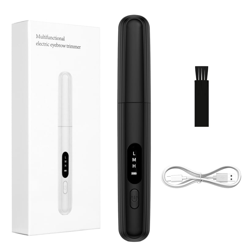Női elektromos szemöldökvágó, mini, vezeték nélküli, USB-tápellátás, ABS test, otthoni használatra