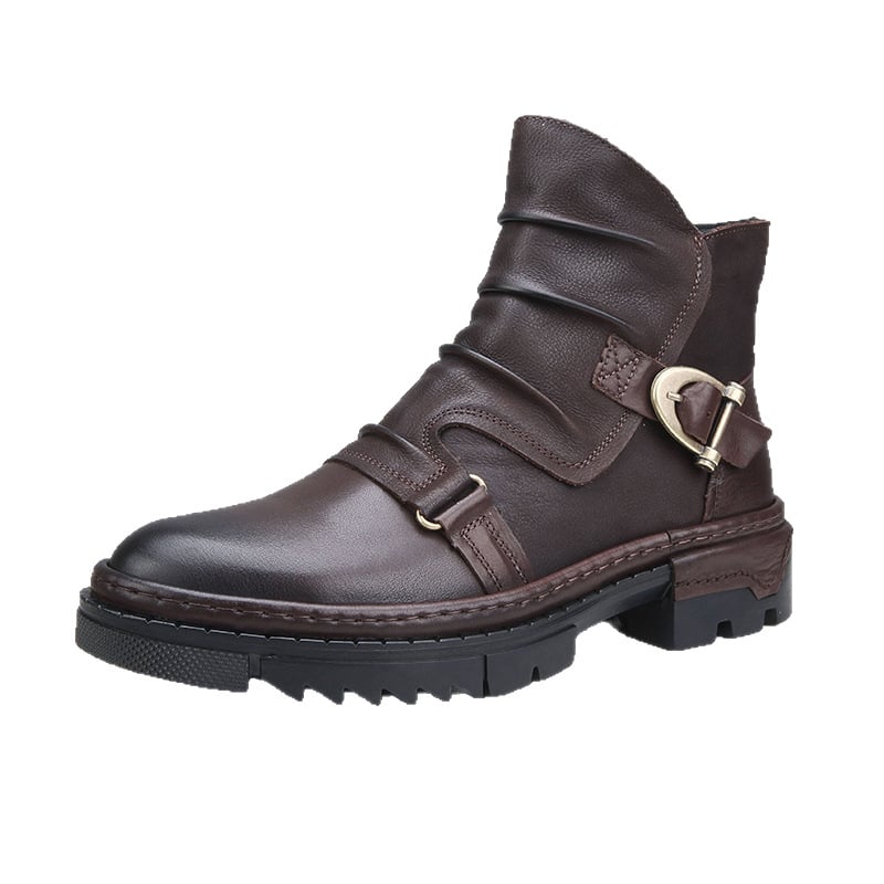 Dilloway Martin bakancsok, elsőréteges marhabőrből, gumitalp, oldalsó cipzár, belső bélés valódi bőrből