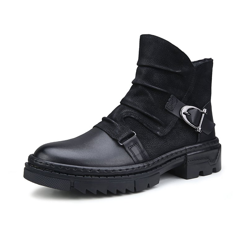 Dilloway Martin bakancsok, elsőréteges marhabőrből, gumitalp, oldalsó cipzár, belső bélés valódi bőrből