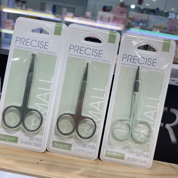 Keqi Rozsdamentes Acél Szemöldök- és Ápoló Olló Készlet — Szemöldökolló, Orrszőr Olló, Hegyes Végű Olló, Hordozható