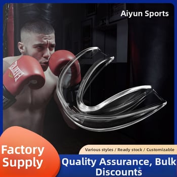 Átlátszó fogvédő edzéshez a futballhoz és a kosárlabdához – Anyag: Gumi; Védett részek: Fogak; Alkalmas: Univerzális; Sportok: Labdarúgás, Kosárlabda, Boksz