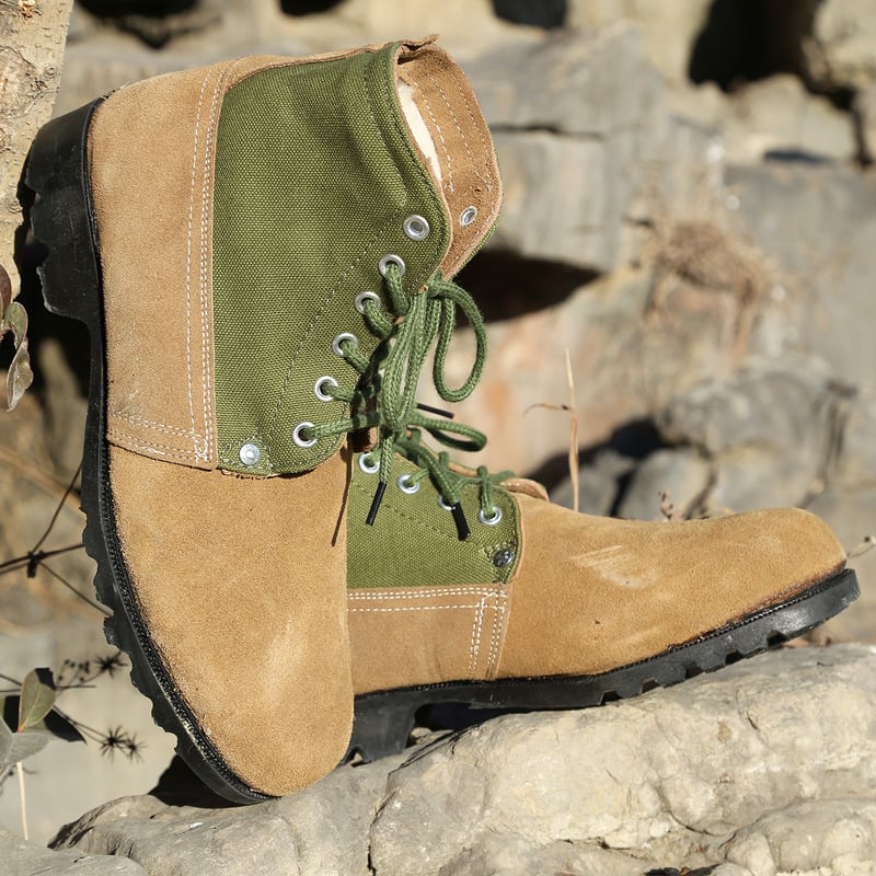 Munkás téli pamut csizma – felsőrész marhabőr, gumírozott talp, kerek orr, belső gyapjú, talpbetét juhgyapjú