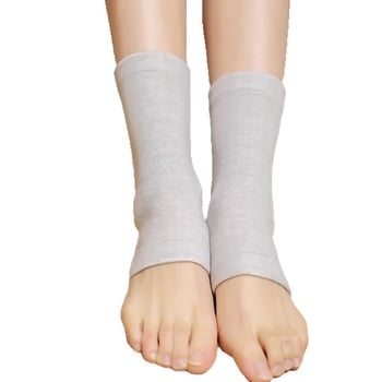 Bokaarortézis őszi–téli időszakra, négyszögletes elasztikus, lélegző bambusz-szén anyag, poliészter rost, futáshoz és futballhoz, bokavédelmi és rándulás stabilizálás