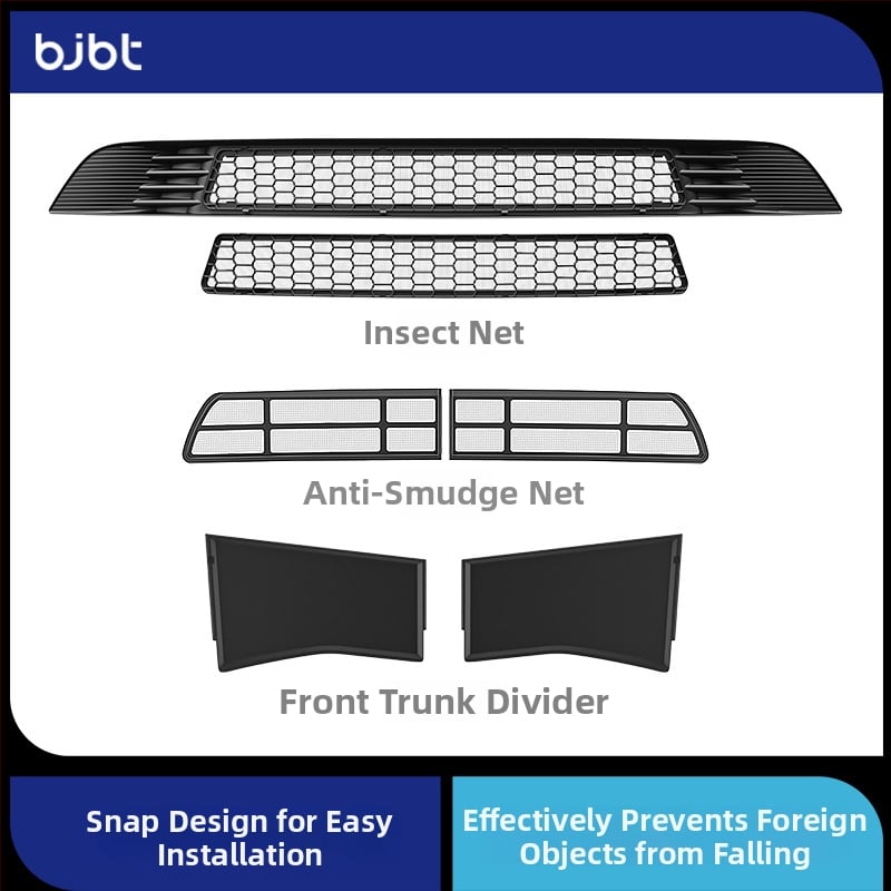 Bjbt elülső csomagtartó elválasztó Tesla Model Y-hez – TPES anyag, Modell: Divider, Engedélyezett magánmárka