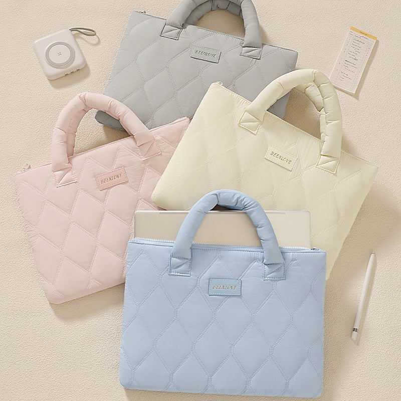 Laptop torbica — izuzetno lagana, otporna na udarce, kompaktna za pohranu; vanjski najlon, unutarnja podstava od poliestera; gradski minimalistički stil.