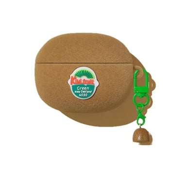 AirPods Pro 3 védőtok, kiwi dizájn, szilikon, rajzfilm stílus, lenyomat