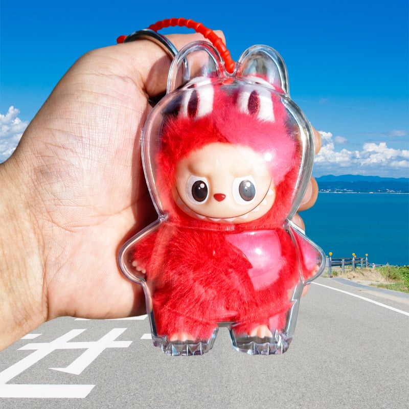 Labubu 4. generációs védőtok vinil babához, átlátszó akrilhéj, ultra-átlátszó, testre szabható