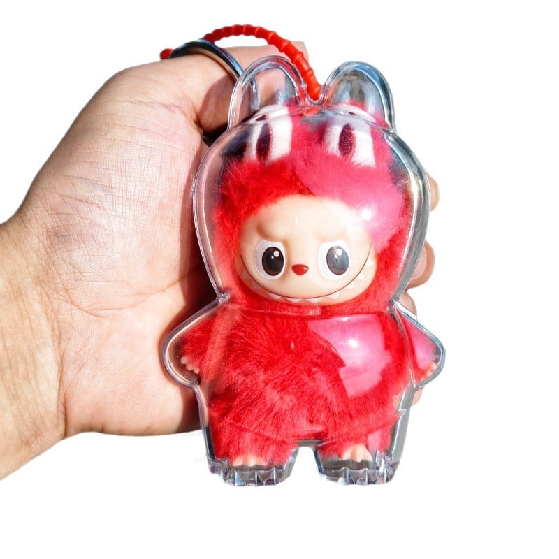 Labubu 4. generációs védőtok vinil babához, átlátszó akrilhéj, ultra-átlátszó, testre szabható