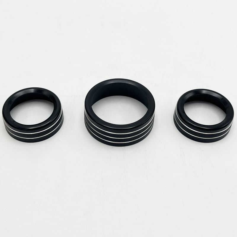 Alumíniumötvözetből készült dekoratív AC-gombgyűrű Challenger, Dodge Grand Cherokee és Durango modellhez (2015–2022) – XC-ZST13