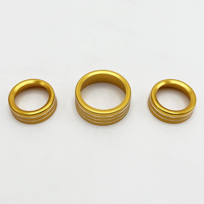 Alumíniumötvözetből készült dekoratív AC-gombgyűrű Challenger, Dodge Grand Cherokee és Durango modellhez (2015–2022) – XC-ZST13