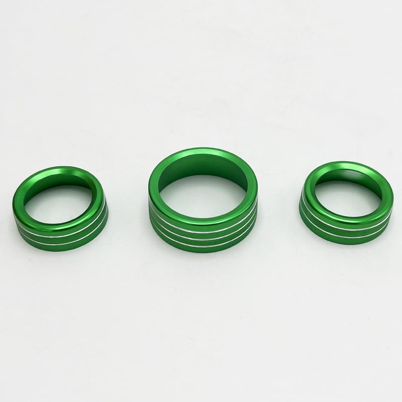 Alumíniumötvözetből készült dekoratív AC-gombgyűrű Challenger, Dodge Grand Cherokee és Durango modellhez (2015–2022) – XC-ZST13