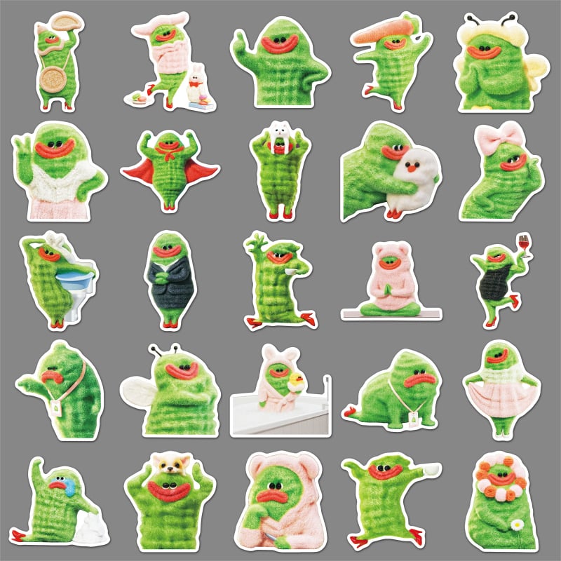 Shiqin Képregény-stílusú matricák — 50 db, vízálló, öntapadós, offset nyomtatás