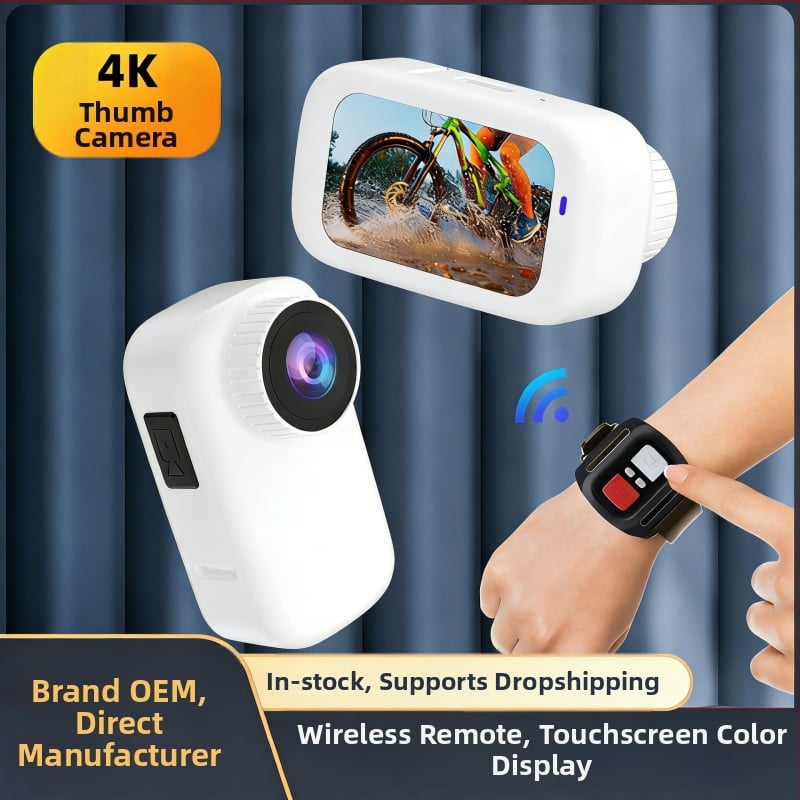 GO3 akciókamera - 4K 30fps, 1,5 hüvelykes LCD, TF-kártya tárolás, ABS ház, 2 órás akkumulátor