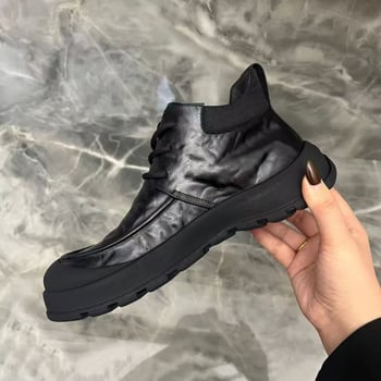 Martin bakancs télre - középmagas szár, pamut bélés, kör alakú orr, gumírozott talp, előfűzés, csúszásmentes, meleg