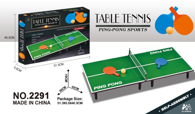 Fa asztali ping-pong játék gyerekeknek — két játékos, oktató jellegű társasjáték fényekkel, fejleszti a kéz-szem koordinációt