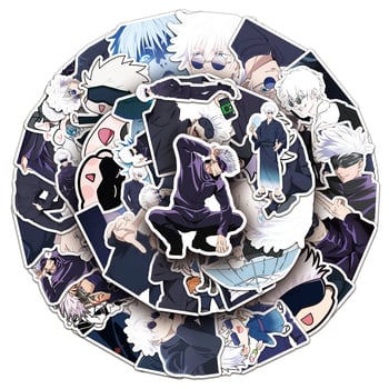 Gojo Satoru matricás készlet – Karikatúra graffiti matricák, Cartoon Series, Márka Youni, Folyamat: nyomtatás, offset nyomtatás, IP engedély: Nem