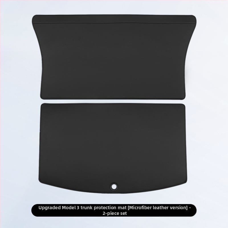 Tesla Model 3/Y PU bőrös csomagtartó matrac, ragasztásos telepítés, márka N3, logó nyomtatása engedélyezett, autó belső matrica