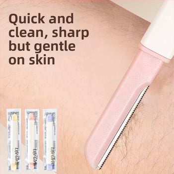 Life Girls Szemöldök-trimmer, dupla fejű, hordozható, karcolásálló, kezdőknek biztonságos, rozsdamentes acél pengével