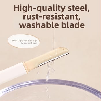 Life Girls Szemöldök-trimmer, dupla fejű, hordozható, karcolásálló, kezdőknek biztonságos, rozsdamentes acél pengével