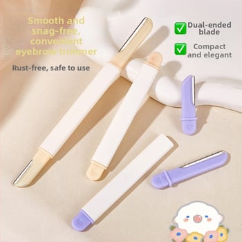 Life Girls Szemöldök-trimmer, dupla fejű, hordozható, karcolásálló, kezdőknek biztonságos, rozsdamentes acél pengével