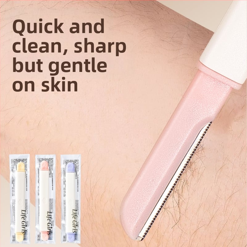 Life Girls Szemöldök-trimmer, dupla fejű, hordozható, karcolásálló, kezdőknek biztonságos, rozsdamentes acél pengével