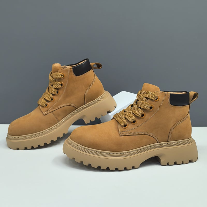 Férfi Martin bakancs valódi marhabőrből, magas szárú, kerek orrú, talp habos gumiból, őszi szezon 2024