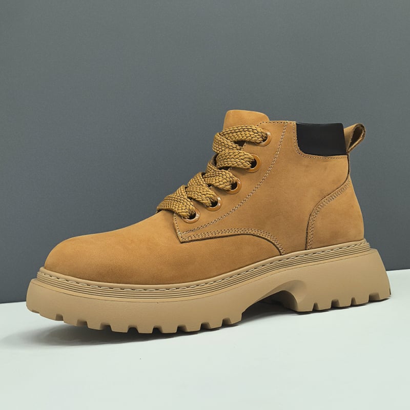 Férfi Martin bakancs valódi marhabőrből, magas szárú, kerek orrú, talp habos gumiból, őszi szezon 2024