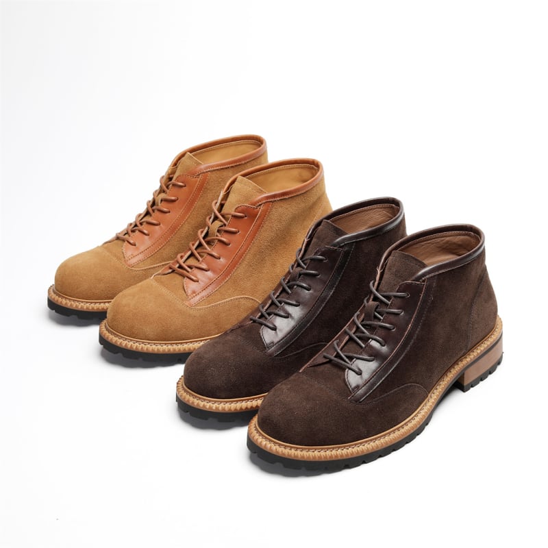 Martin csizma nubuk bőrrel, középmagas szár, gumi talp, alacsony sarok 1–3 cm