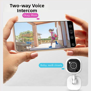 A3 štvorcová dvojcestná HD smart kamera s Wi-Fi pre vnútorné monitorovanie IR