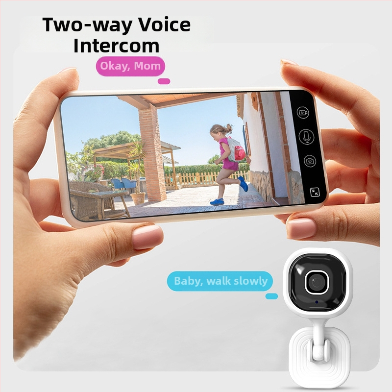 A3 štvorcová dvojcestná HD smart kamera s Wi-Fi pre vnútorné monitorovanie IR