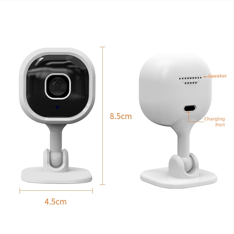 A3 štvorcová dvojcestná HD smart kamera s Wi-Fi pre vnútorné monitorovanie IR