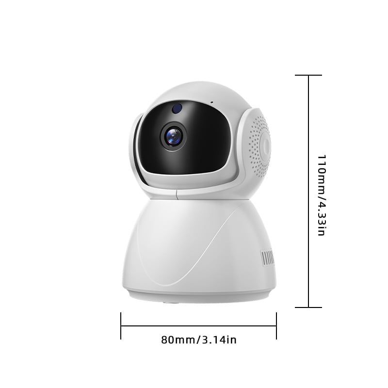 IP kamera otthoni megfigyelésre, 360°-os panoráma, kétirányú hang, Wi‑Fi/4G, beltéri használat, minimális megvilágítás 0.01 lx