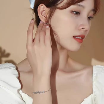 Női karkötő Little Prince és rózsa motívummal – pároknak illeszkedő, könnyű luxus stílus, 3 g, ajándék évfordulóra vagy Valentin-napra