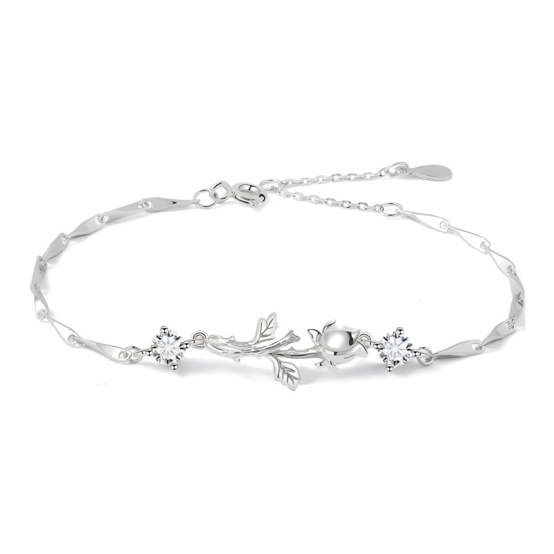 Női karkötő Little Prince és rózsa motívummal – pároknak illeszkedő, könnyű luxus stílus, 3 g, ajándék évfordulóra vagy Valentin-napra