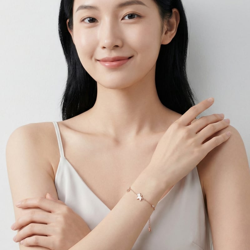 OHOOU Női ló-zodiákus karkötő – ötvözet, elektroplakolás, eredeti dizájn, állat/zodiákus forma, kézre viselhető ékszer