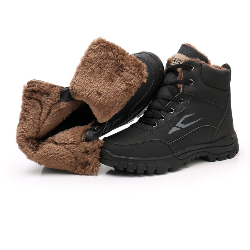 Férfi havas csizma - vízálló, csúszásmentes, meleg szigetelés, PU felsőrész, gumi talp