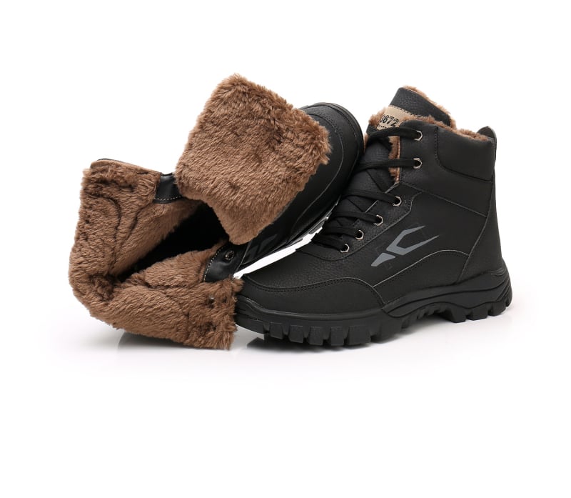 Férfi havas csizma - vízálló, csúszásmentes, meleg szigetelés, PU felsőrész, gumi talp