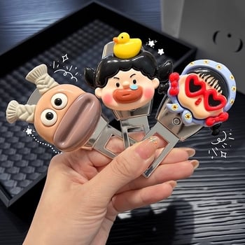 Hátsó üléshez autóbiztonsági öv-hosszabbító bajonettes dugóval és elegáns csattal - Qt-25116, aranyos rajzfilm dizájn