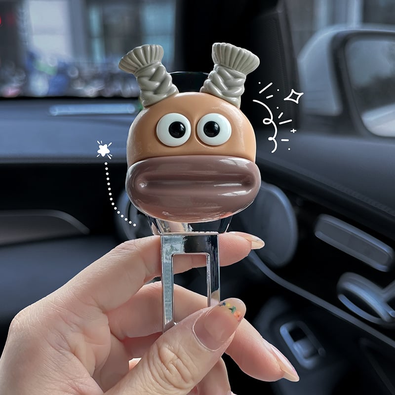 Hátsó üléshez autóbiztonsági öv-hosszabbító bajonettes dugóval és elegáns csattal - Qt-25116, aranyos rajzfilm dizájn