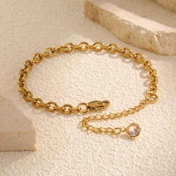 Rozsdamentes acél karkötő nőknek, divat ékszerek, 2024 tavasza