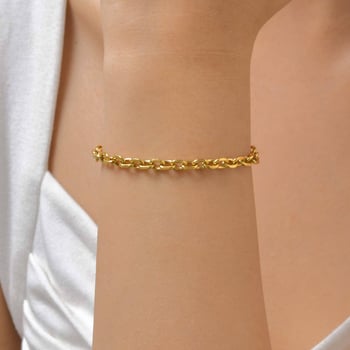 Rozsdamentes acél karkötő nőknek, divat ékszerek, 2024 tavasza
