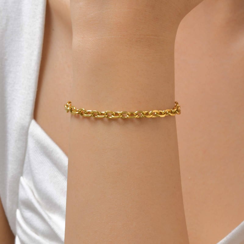 Rozsdamentes acél karkötő nőknek, divat ékszerek, 2024 tavasza