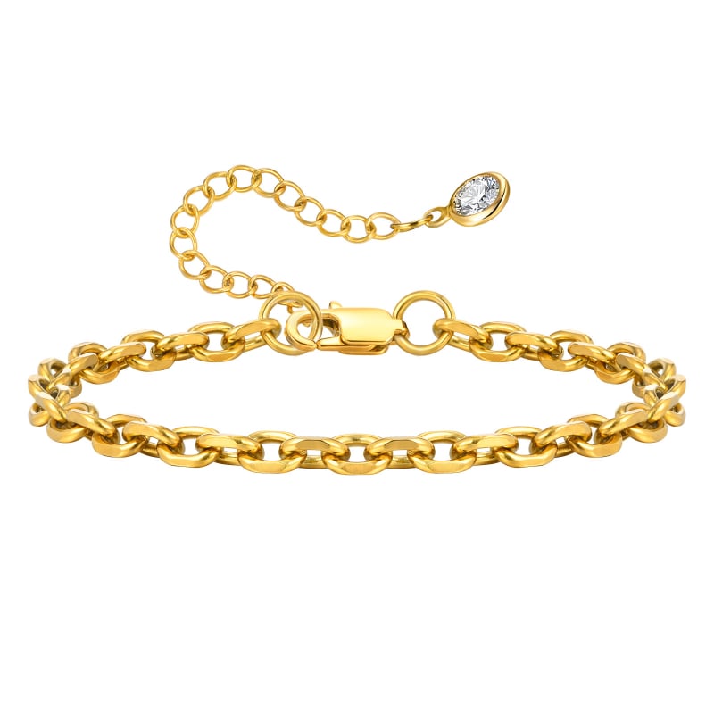 Rozsdamentes acél karkötő nőknek, divat ékszerek, 2024 tavasza