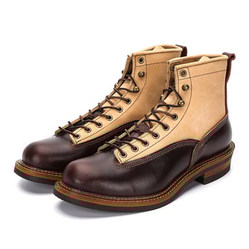 Férfi Martin bakancs - Felső anyag: Valódi bőr; Talpabetét anyaga: EVA; Belső anyag: Valódi bőr; Orr formája: Kör; Sarokmagasság: Alacsony 1-3 cm